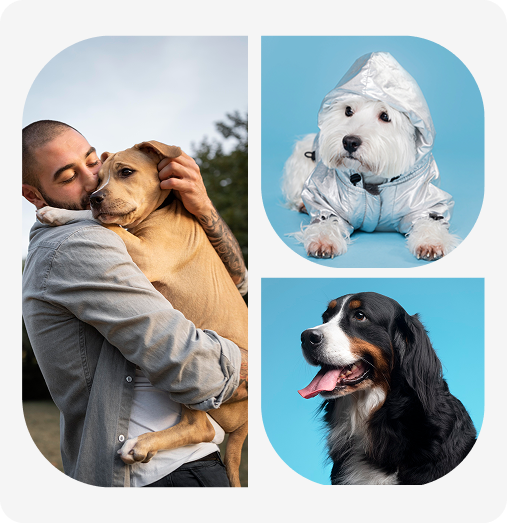 Person with dog