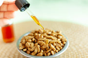 Dropping oil on pet food bowl