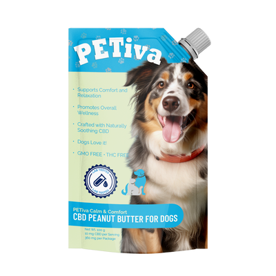 PETiva Calm & Comfort | CBD Peanut Butter Pouch for Dogs